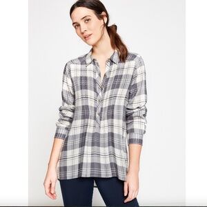 AMERICAN EAGLE | Plaid 1/2 Button Shirt (size medium)